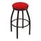 Holland Bar Stool Co 30" Swivel Bar Stool, Bronze Finish, Canter Red Seat 80230BZ011 - alternate 1